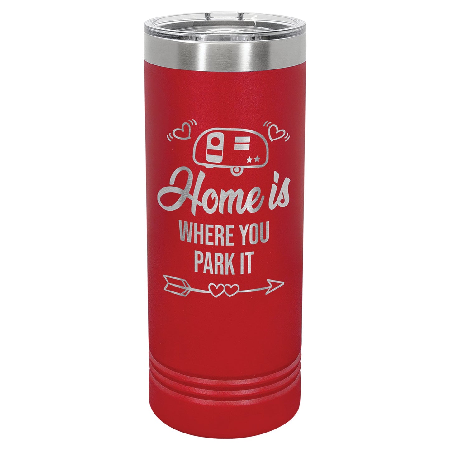 22 oz. Stainless Steel Skinny Tumbler with Slider Lid - Celebrate Prints