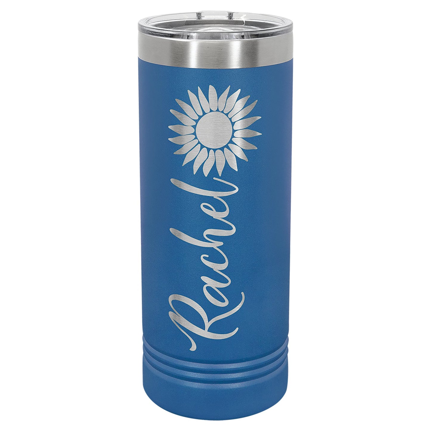22 oz. Stainless Steel Skinny Tumbler with Slider Lid - Celebrate Prints