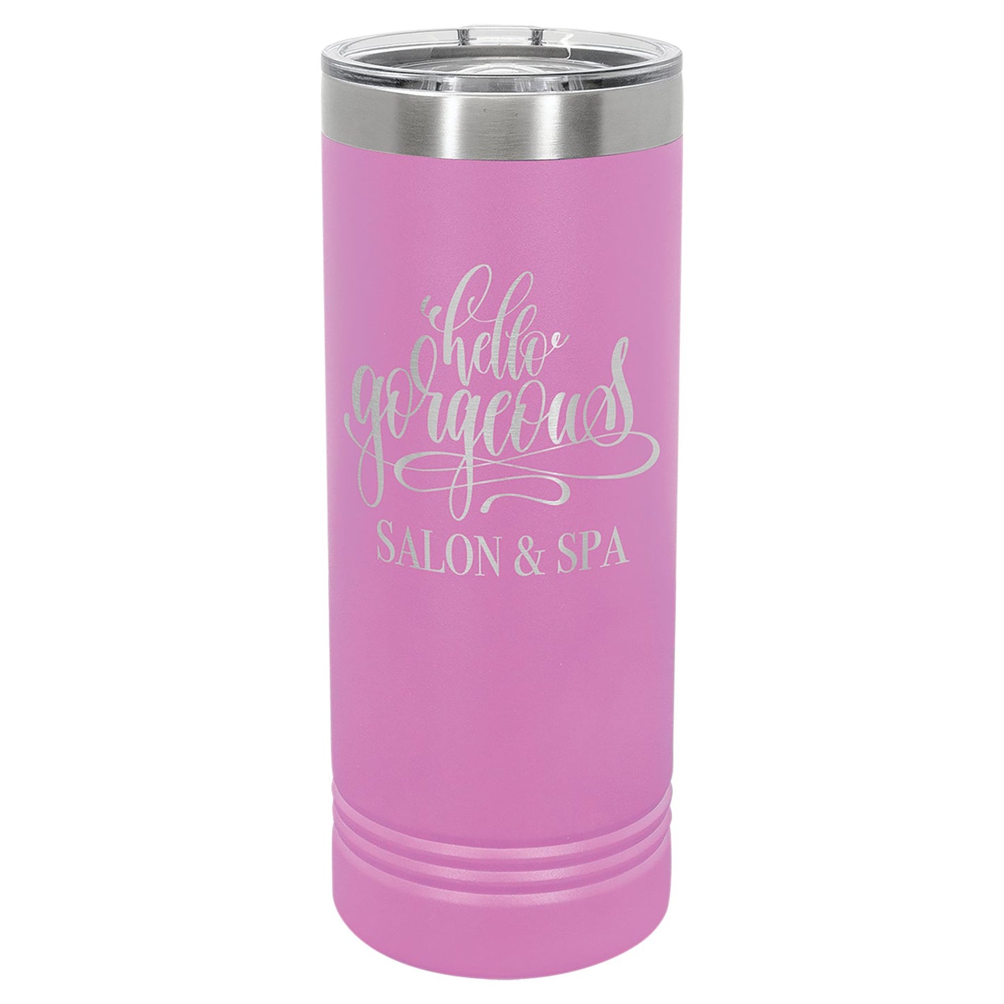 22 oz. Stainless Steel Skinny Tumbler with Slider Lid - Celebrate Prints