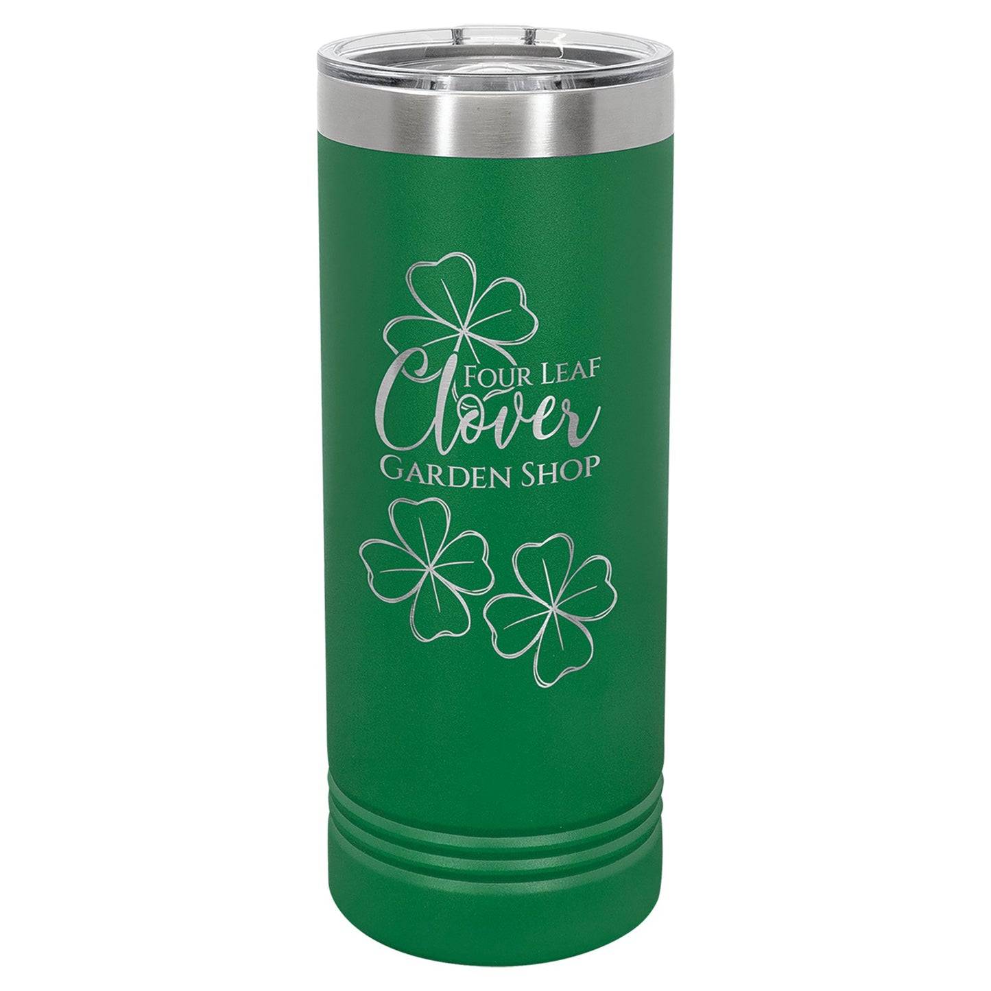 22 oz. Stainless Steel Skinny Tumbler with Slider Lid - Celebrate Prints