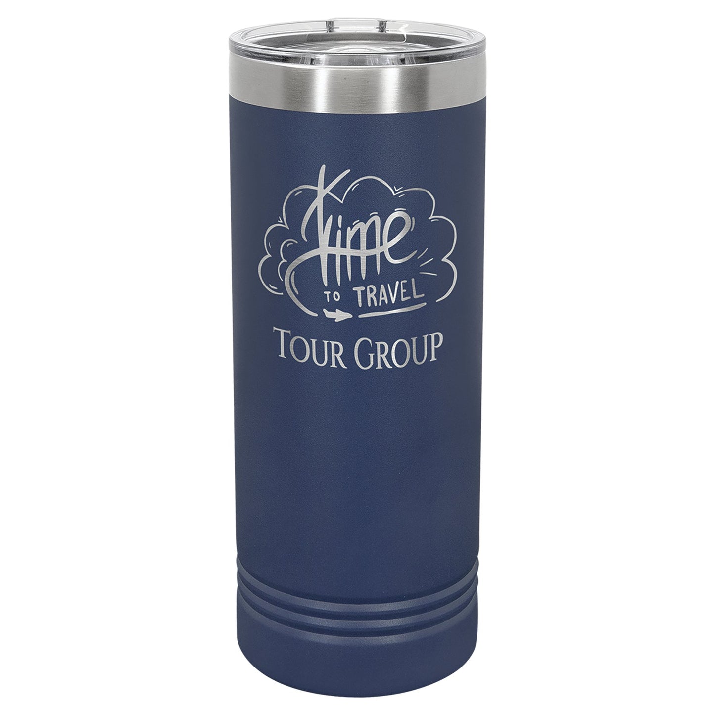 22 oz. Stainless Steel Skinny Tumbler with Slider Lid - Celebrate Prints