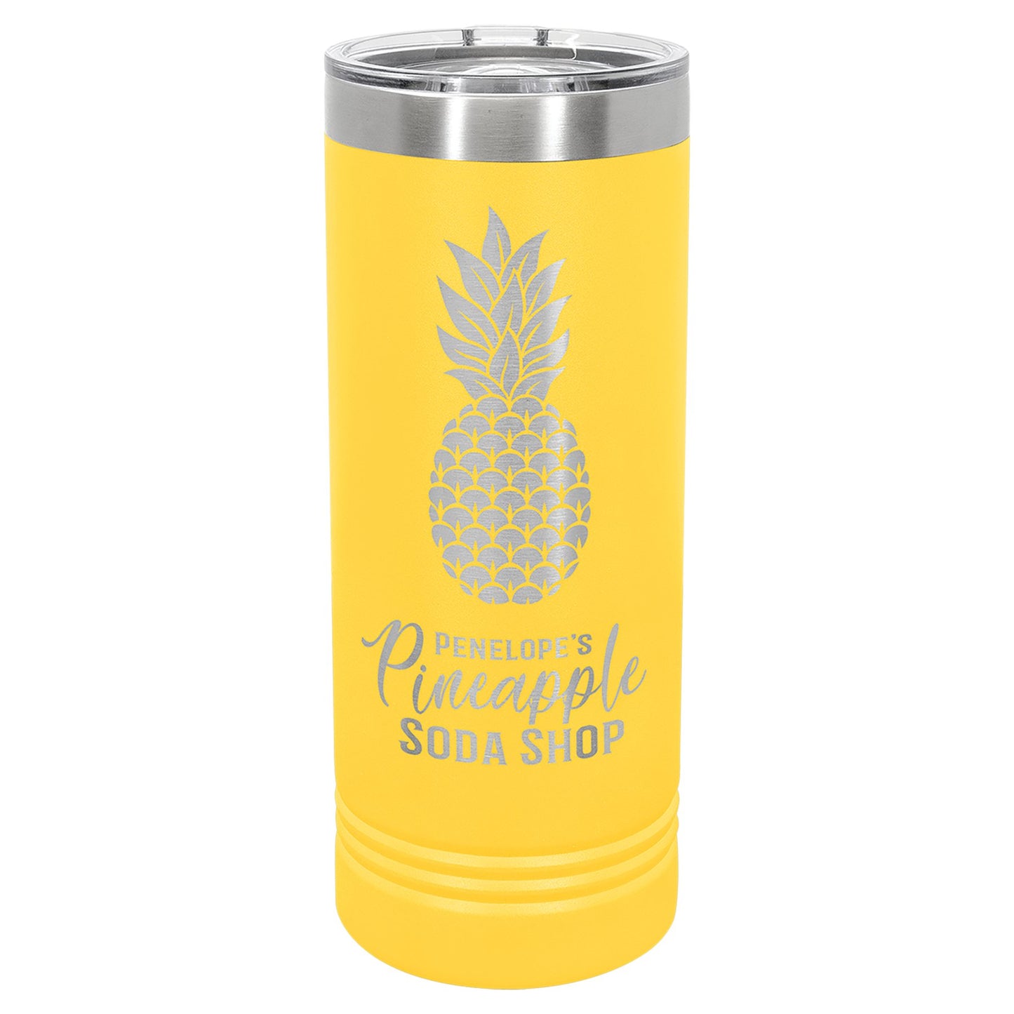 22 oz. Stainless Steel Skinny Tumbler with Slider Lid - Celebrate Prints