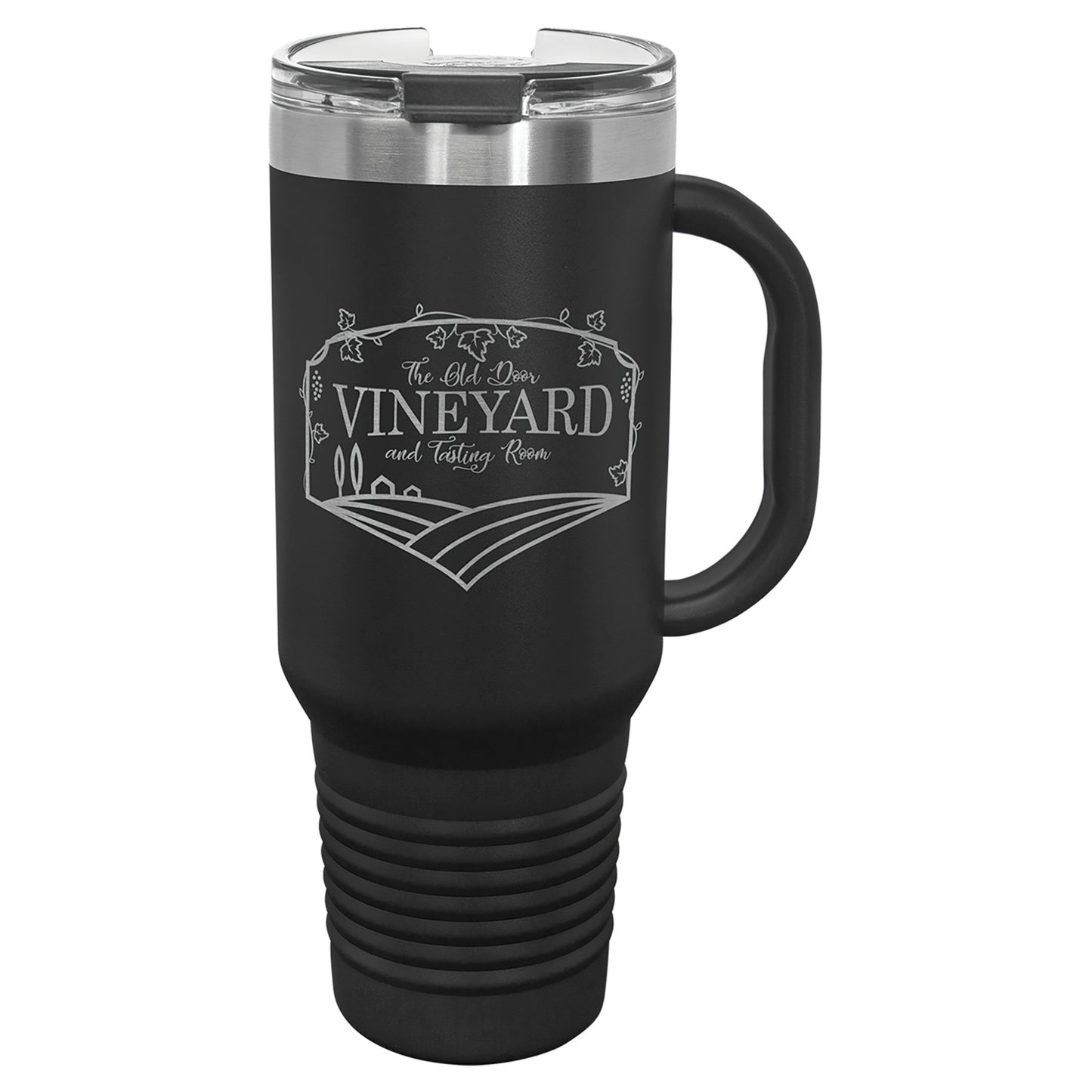 40 oz. Travel Tumbler Mug with Handle, Straw Included - Celebrate Prints