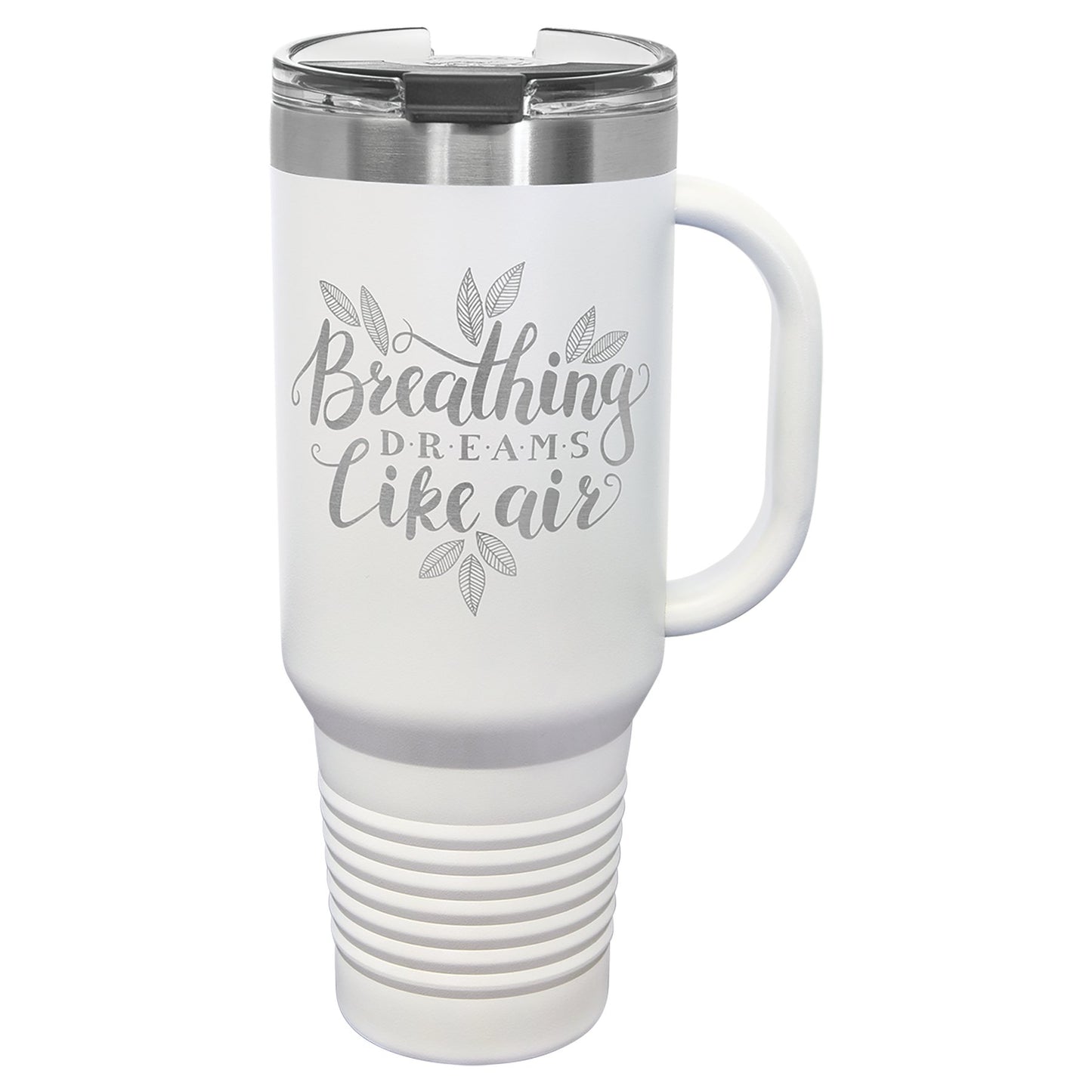 40 oz. Travel Tumbler Mug with Handle, Straw Included - Celebrate Prints