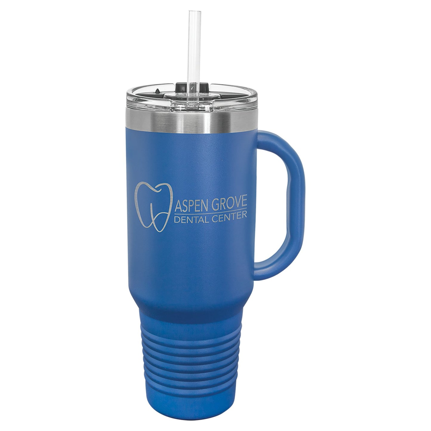 40 oz. Travel Tumbler Mug with Handle, Straw Included - Celebrate Prints
