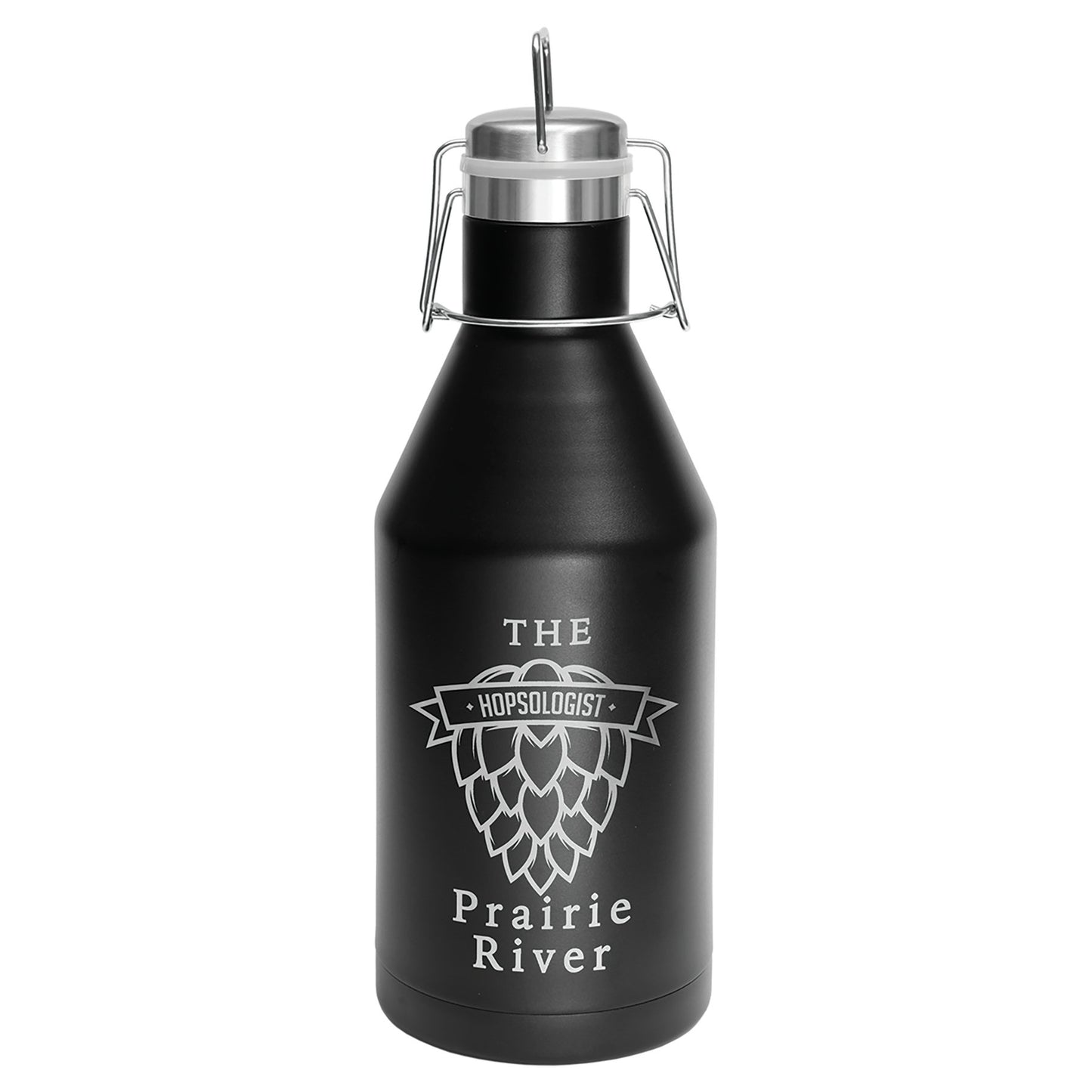 64 oz. Vacuum Insulated Growler with Swing-Top Lid - Celebrate Prints
