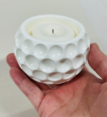 Circles Resin Votive Holder With Wax Candle - Celebrate Prints