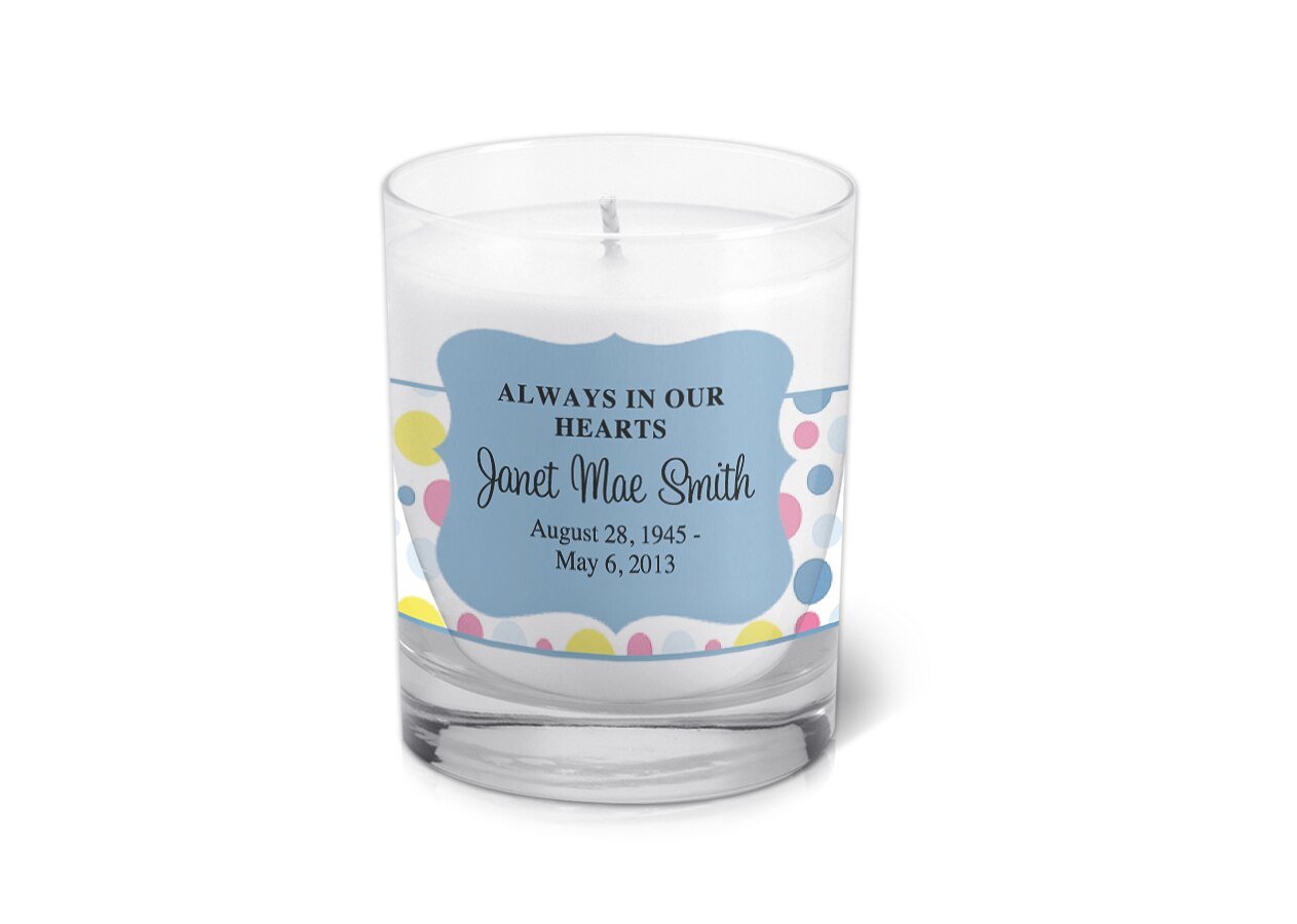 Addison Personalized Votive Memorial Candle - Celebrate Prints