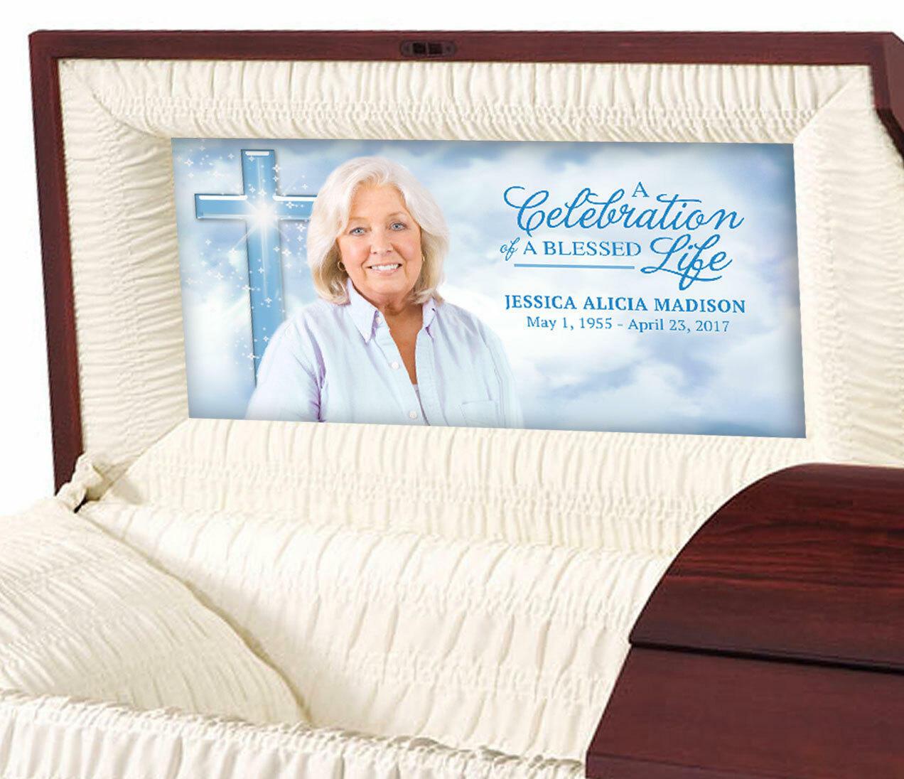 Adoration Cross Casket Head Panel Insert - Celebrate Prints