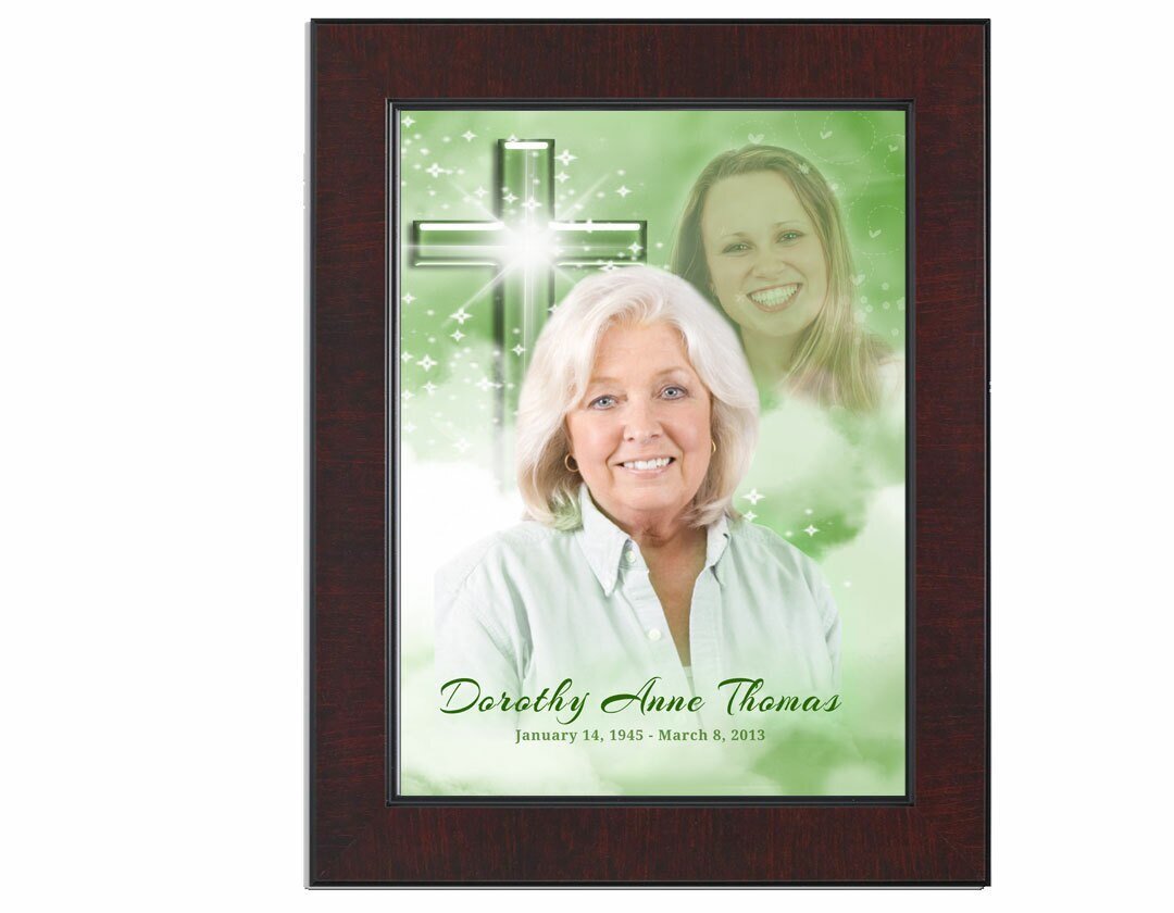 Adoration Memorial Portraits Poster framed