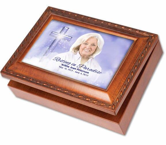 Adoration Wooden Music Memorial Keepsake Box