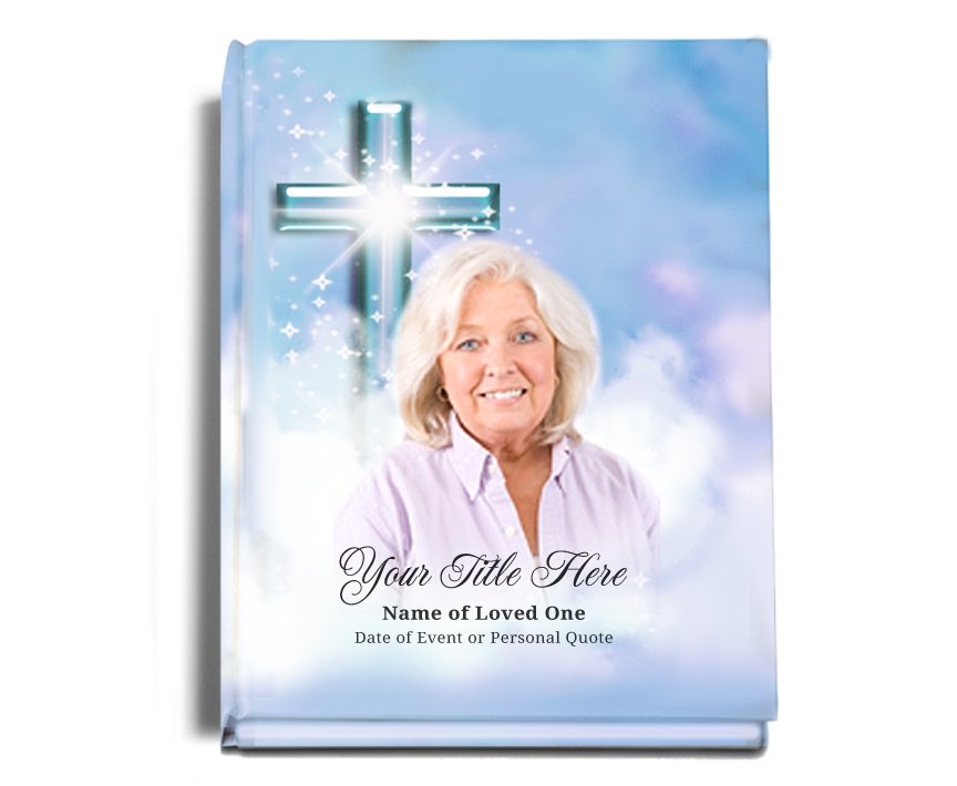Adoration Perfect Bind Memorial Funeral Guest Book - Celebrate Prints