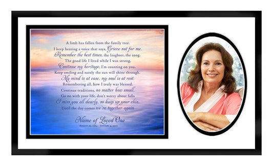 Dusk In Loving Memory Memorial Plaque Frame Keepsake