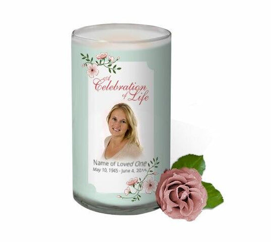 Allison Memorial Glass Candle 3x6