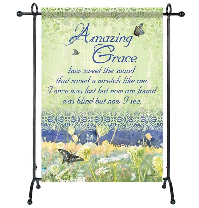 Amazing Grace Garden or Cemetery Flag - Celebrate Prints