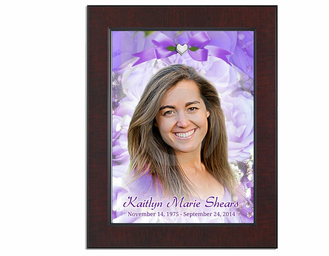 Amethyst Memorial Portraits Poster framed