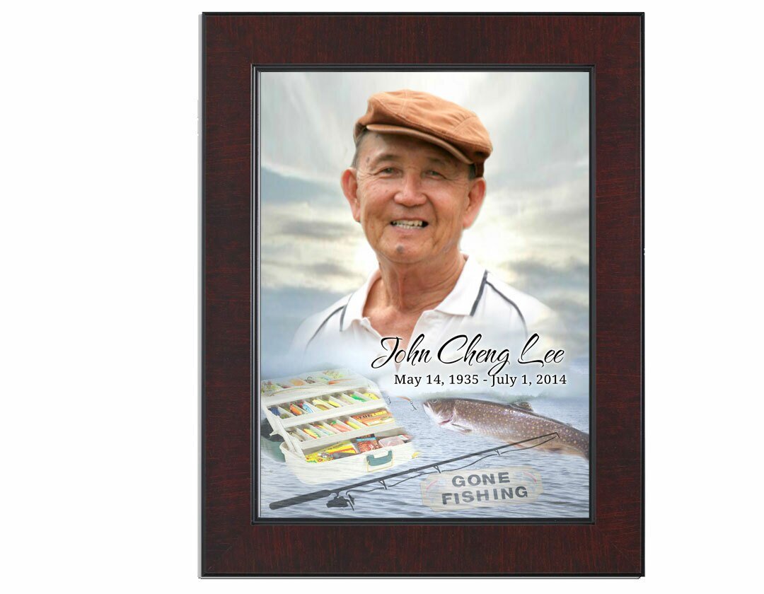 Angler Memorial Portraits Poster framed