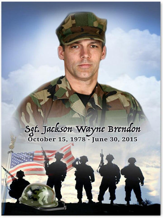 Army Memorial Portraits Poster