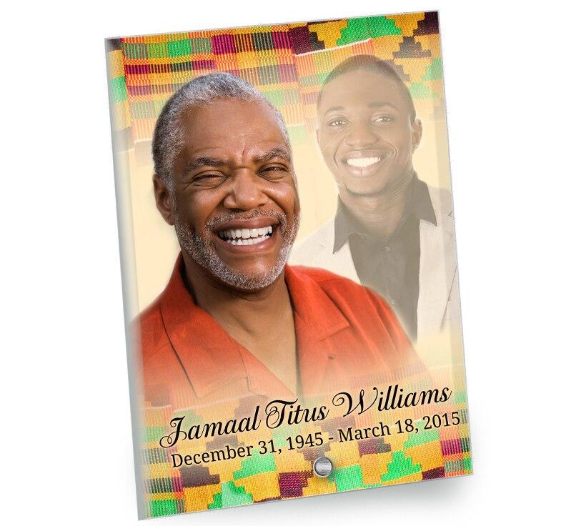 Ashanti Beveled Glass Memorial Plaque - Celebrate Prints