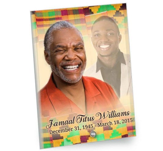 Ashanti Beveled Glass Memorial Plaque - Celebrate Prints