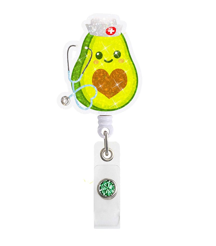 Avacado Nurse Acrylic Badge Reel Holder - Celebrate Prints