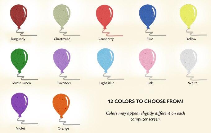 Balloon Plantable Memorial Card (Pack of 25) - Celebrate Prints