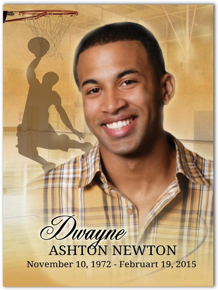 Basketball Memorial Portrait Poster