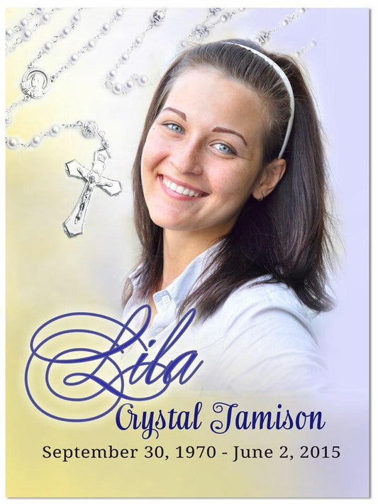 Beads Memorial Portrait Poster