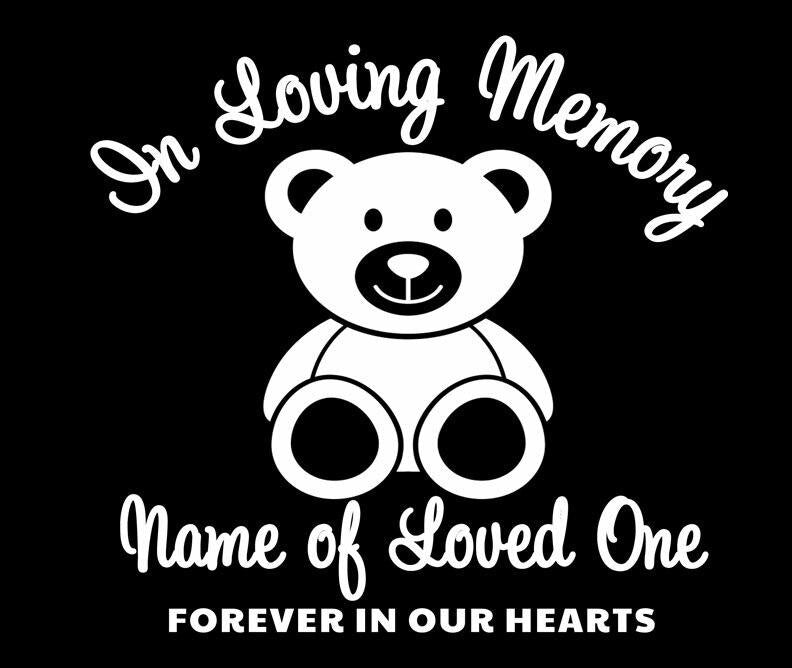 Bear In Memory Car Decals