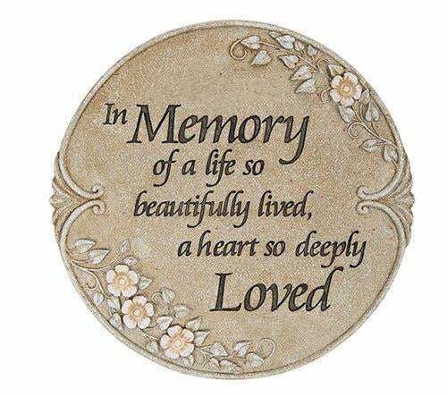 Beautiful Life Memorial Garden Stepping Stone - Celebrate Prints