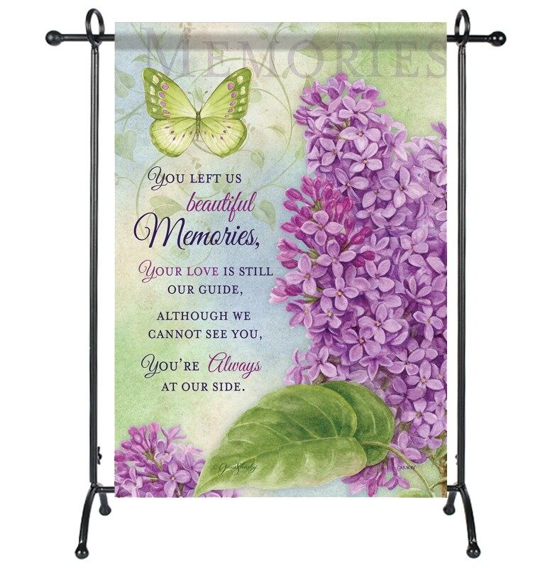 Beautiful Memories Garden or Cemetery Flag - Celebrate Prints