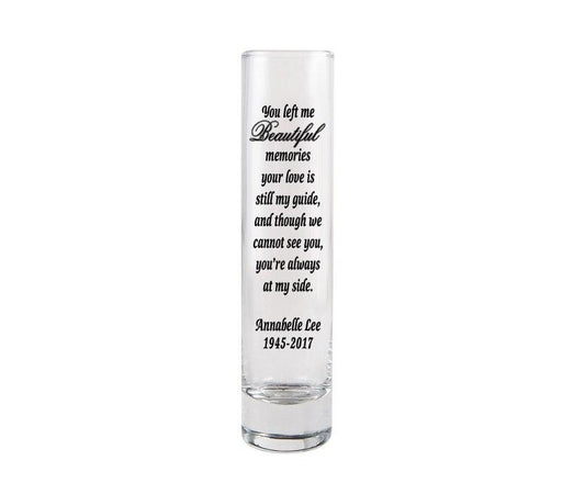 Beautiful Glass Bud Memories Vase - Celebrate Prints
