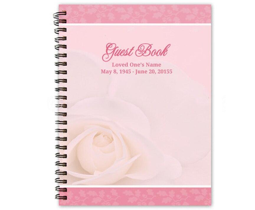 Bella Spiral Wire Bind Memorial Guest Book