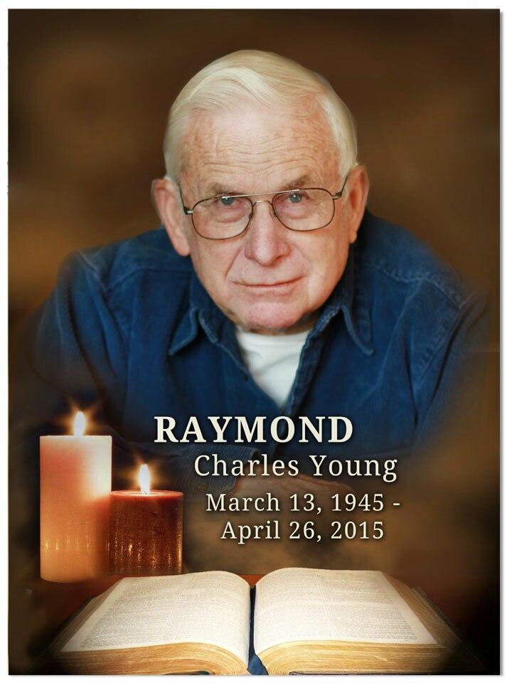 Bible In Loving Memory Memorial Portrait Poster