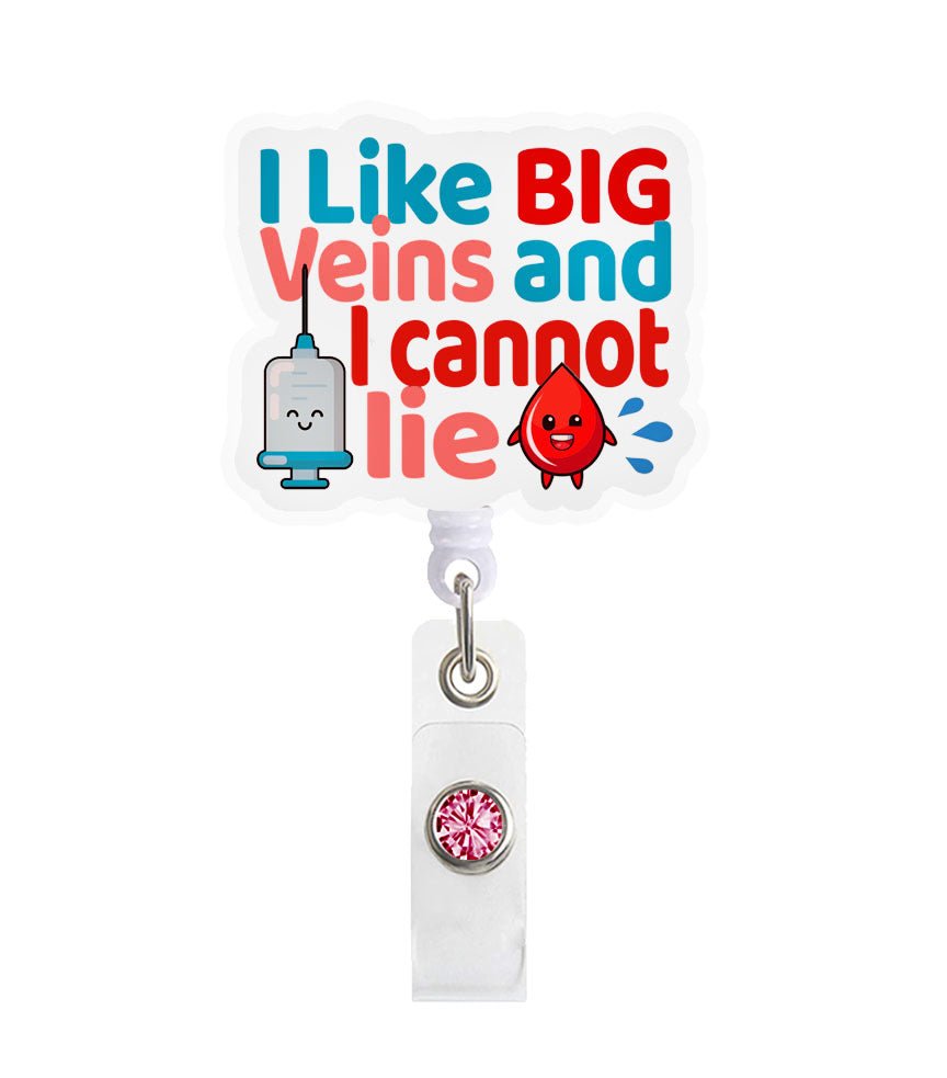 Big Veins Acrylic Badge Reel Holder - Celebrate Prints