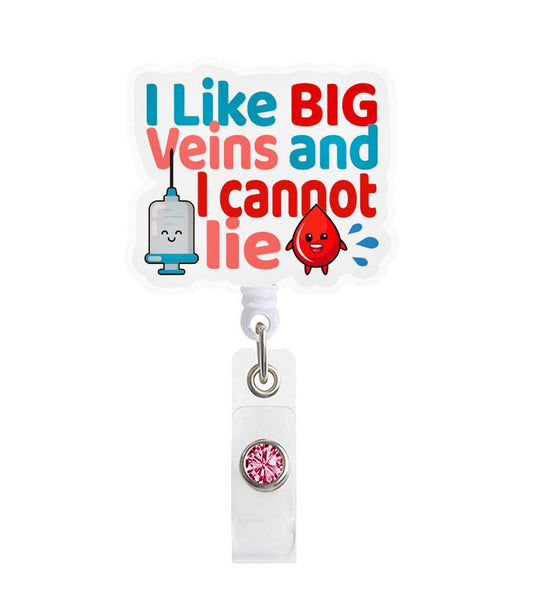 Big Veins Acrylic Badge Reel Holder - Celebrate Prints