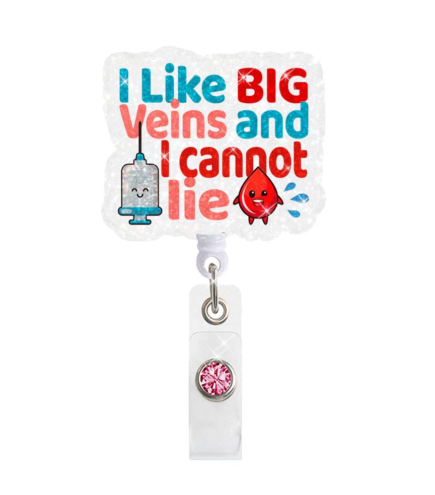 Big Veins Acrylic Badge Reel Holder - Celebrate Prints