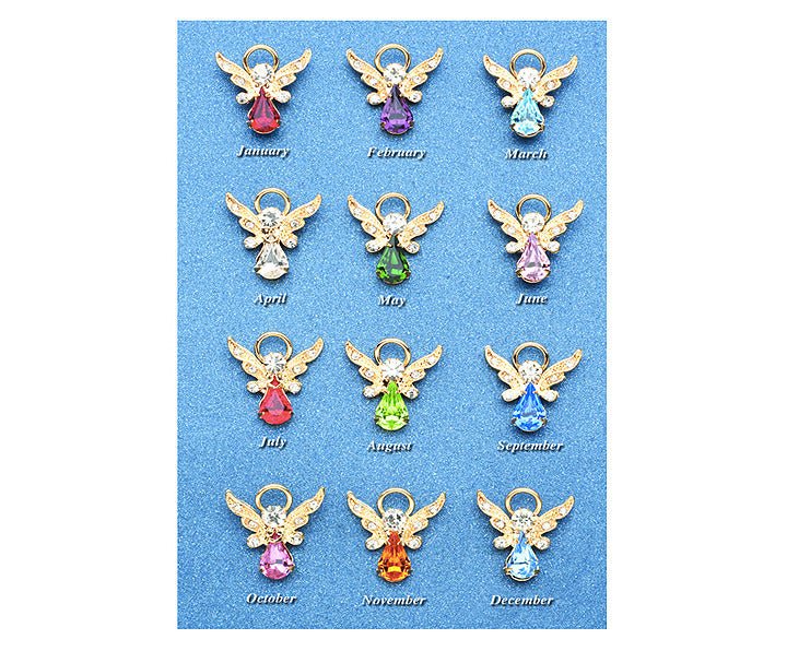 Birthstone Angel Pin - Celebrate Prints