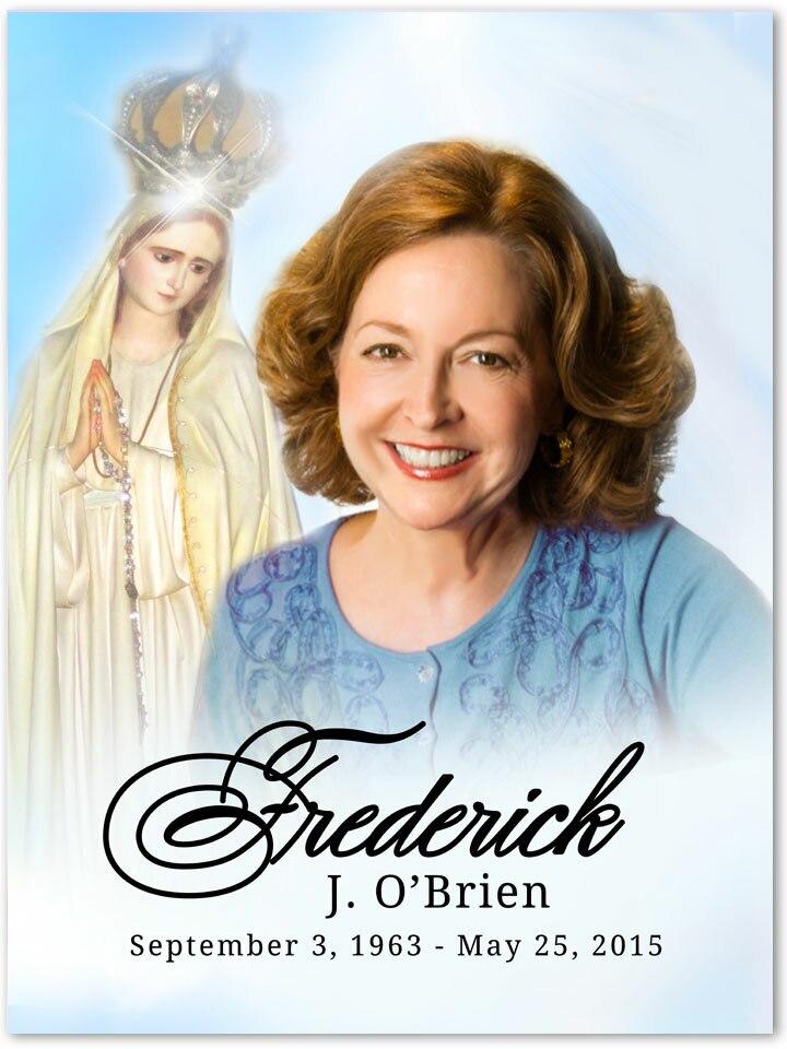 Blessed In Loving Memory Memorial Portrait Poster