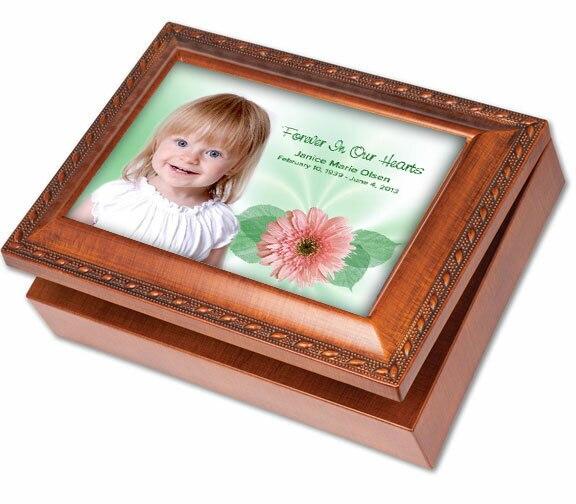 Blossom Keepsake & In Loving Memory Memorial Music Box