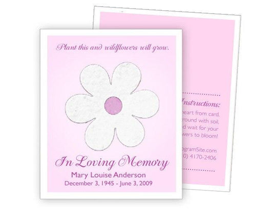 Blossom Plantable Memorial Card (Pack of 25) - Celebrate Prints