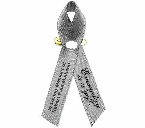 Brain Cancer Ribbon (Gray Cancer Ribbon)