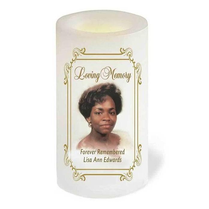 Brandy Flameless LED Personalized Memorial Candle - Celebrate Prints