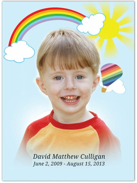 Bright In Loving Memory Memorial Portrait Poster