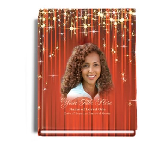 Brilliance Perfect Bind Memorial Funeral Guest Book - Celebrate Prints