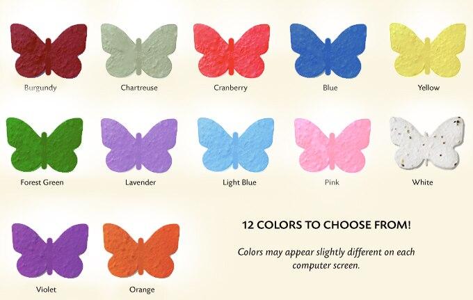 Butterfly Plantable Memorial Card (Pack of 25) - Celebrate Prints