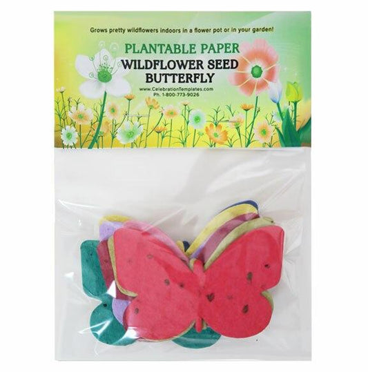 Butterfly Plantable Seed Paper Shapes (Set of 12 Colors) - Celebrate Prints