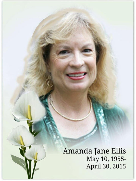 Calle In Loving Memory Memorial Portrait Poster