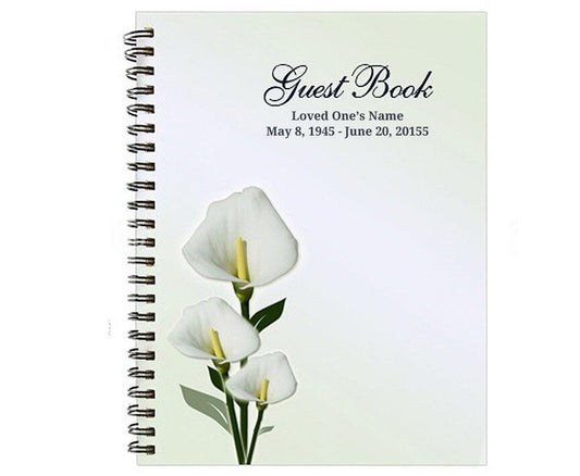 Calle Spiral Wire Bind Memorial Guest Book