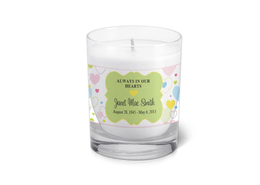 Carolina Personalized Memorial Votive Candle - Celebrate Prints